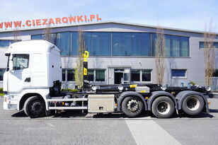 SCANIA R490 , E6 , 8X2-4 , tridem , NEW HOOK 22T HYVA , chassis 9m , re