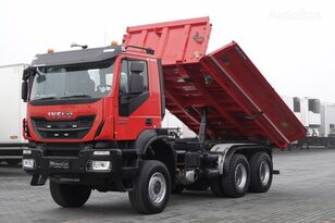 ανατρεπόμενο φορτηγό IVECO TRAKKER 450 3 way Meiller bordmatic tipper 6x6