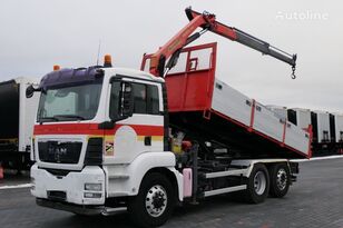 ανατρεπόμενο φορτηγό MAN TGS 26.440 Tipper + crane