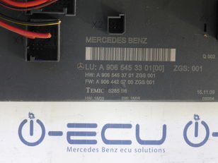 μίνι λεωφορείο MERCEDES-BENZ SPRINTER 906 για μονάδα ελέγχου MERCEDES-BENZ