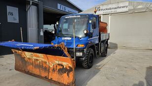 φυσητήρας χιονιού Mercedes-Benz UNIMOG U300 4x4 tipper - SCHMIDT 3m3 + schmidt plate 3m