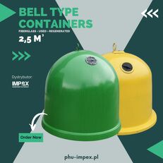 κάδοι απορριμμάτων Containers - BELL TYPE 2,5 m3 (fiberglass)