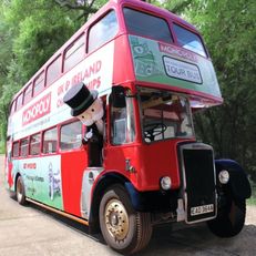 διώροφο λεωφορείο Leyland PD3 British Double Decker Bus Marketing Exhibition Training etc