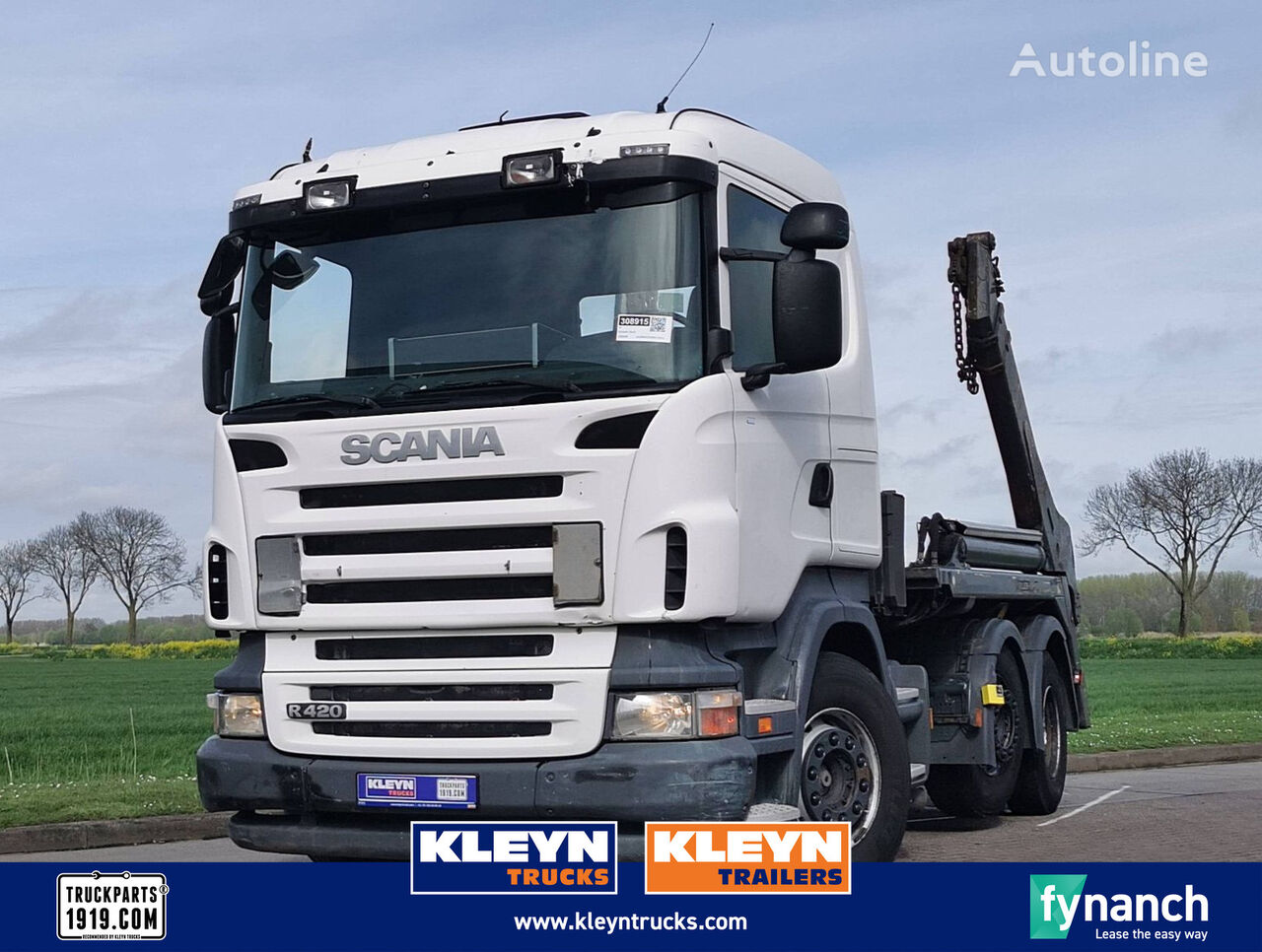 φορτηγό καδοφόρος φορτωτής Scania R420 6x2 manual retarder