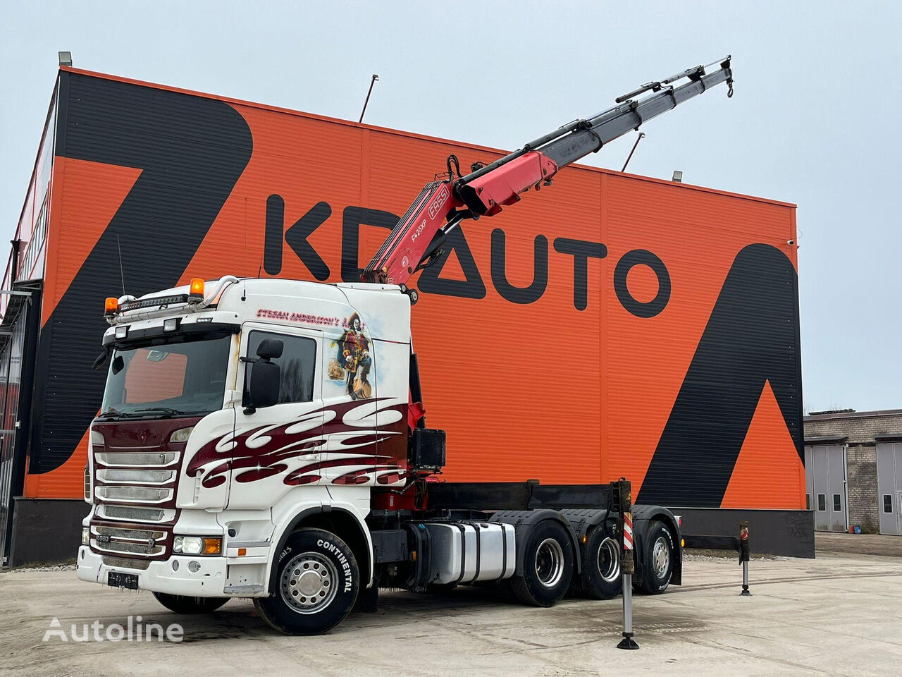 Φορτηγού καρότσας Scania R 560 8x4*4 FASSI F425XP.25 προς πώληση ...