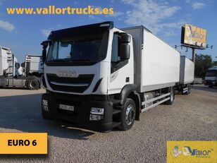 φορτηγό κόφα IVECO Stralis 420 camión furgón + remolque