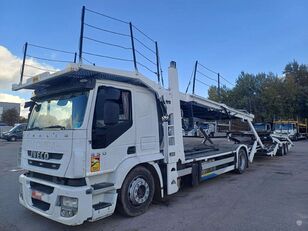 φορτηγό με καρότσα κουρτίνα IVECO MAGIRUS + ρυμουλκούμενο αυτοκινητάμαξα