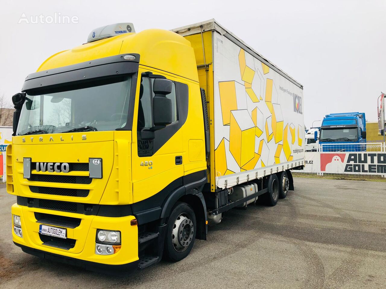 φορτηγό με καρότσα κουρτίνα IVECO STRALIS AS 260S42 flatbed