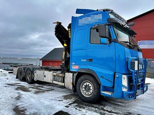 φορτηγό μεταφοράς εμπορευματοκιβωτίων Volvo FH540 *6x2 *PALFINGER PK 26002 (2017y.) *8 sections /24m *CONTAI