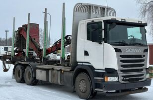 φορτηγό μεταφοράς ξυλείας Scania R450 6x4 + loglift