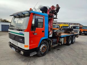φορτηγό μεταφοράς ξυλείας Volvo FL 12.420 6X4 + DIEBOLT D20.80Z Timber/Loglifter - Holzfahrzeug