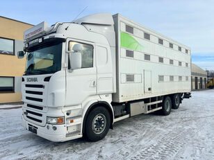 φορτηγό όχημα μεταφοράς ζώων Scania R480 6X2*4 + EURO5 + RETARDER + 2 FLOORS