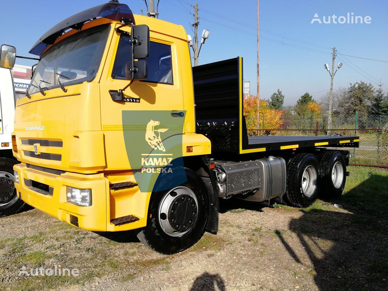καινούριο φορτηγό πλατφόρμα KamAZ 6X4 platforma pod piaskarkę i pług