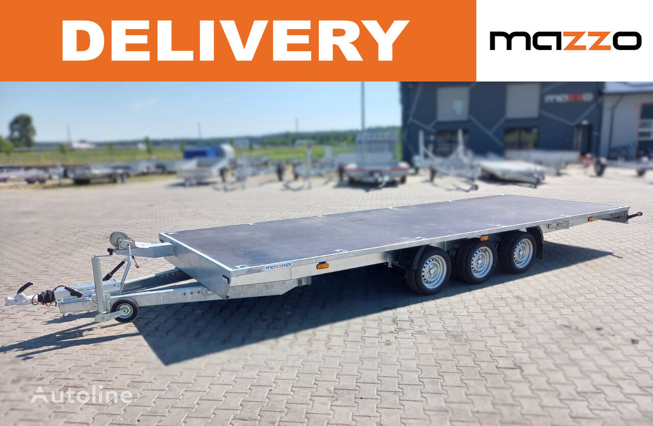 καινούριο ρυμουλκούμενο καρότσα ATLAS 700x250cm 3 axles 3" flatbed platform trailer GVW 3500kg