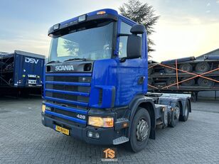 τράκτορας Scania R124L 6X2 420 - EURO 3 - MANUAL - NL TRUCK - TOP!!